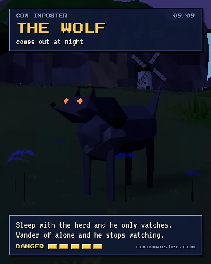 The wolf comes out at night: stay with the herd